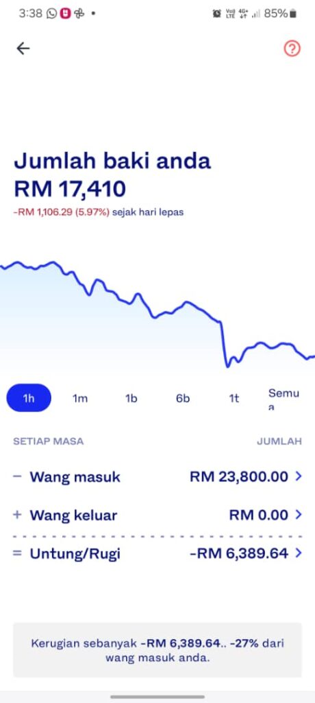 Misi RM1 juta dalam 10 tahun; Luno kerugian kripto